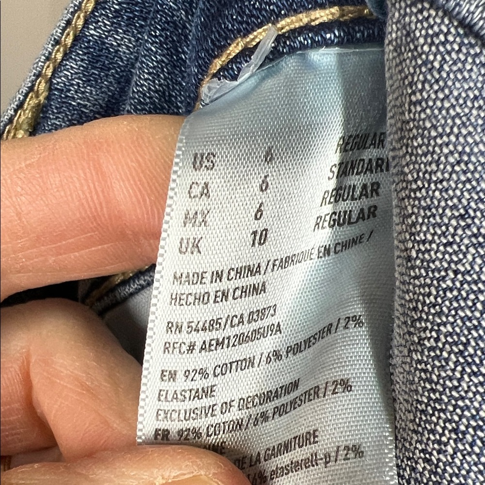 American Eagle Outfitters Ripped Skinny Jeans in Blue - Picture 9 of 9